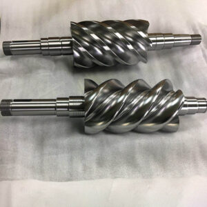 Precision 5-axis CNC machining steel screw compressor rotor
