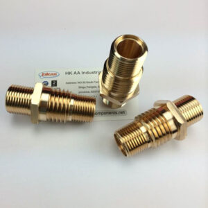 Precision Lathe turning brass threaded fitting connector